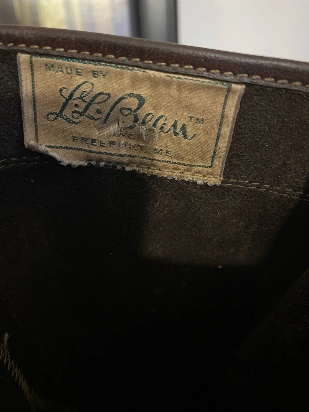 Vintage L.L Bean Men's Dark Brown Lace-Up Waterproof Hunting Boots,